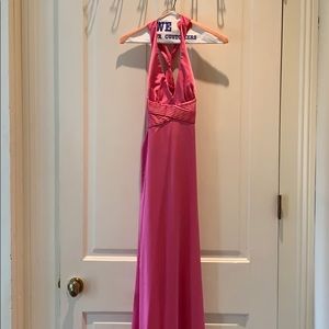 Pink evening dress